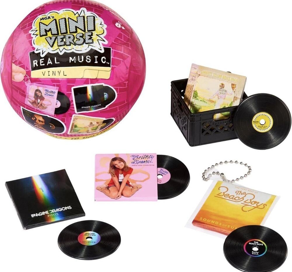 1x MGA's Mini Verse Real Music Vinyl's Mini Playable Vinyl Records Pack Sealed